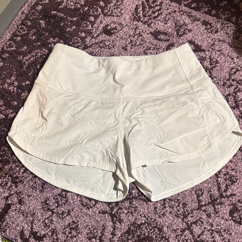 Lululemon Athletica White Women's Athletic Shorts